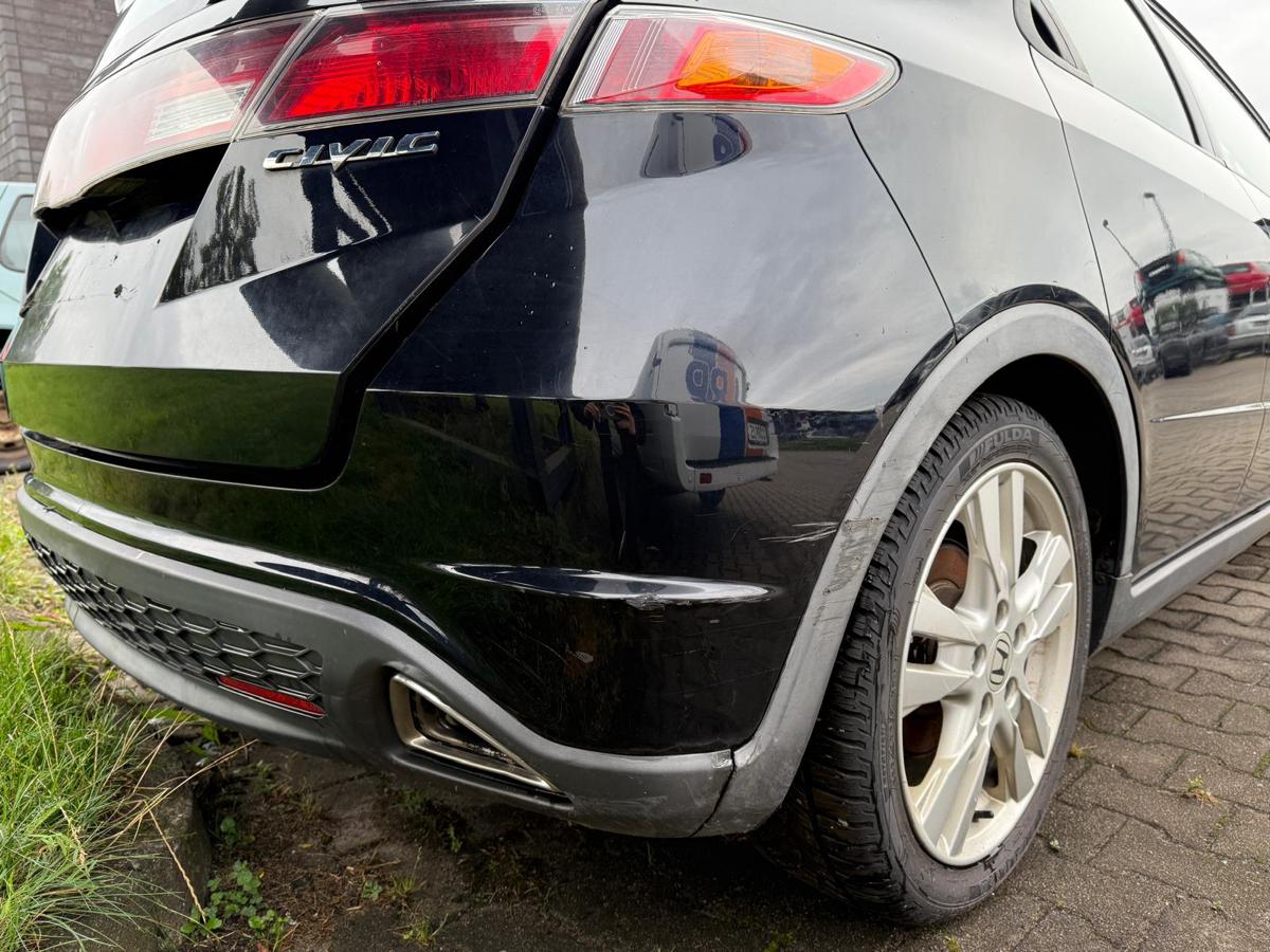 Honda Civic FK2 VIII original Stoßstange Stoßfänger hinten B92P Nighthawk Black BJ09